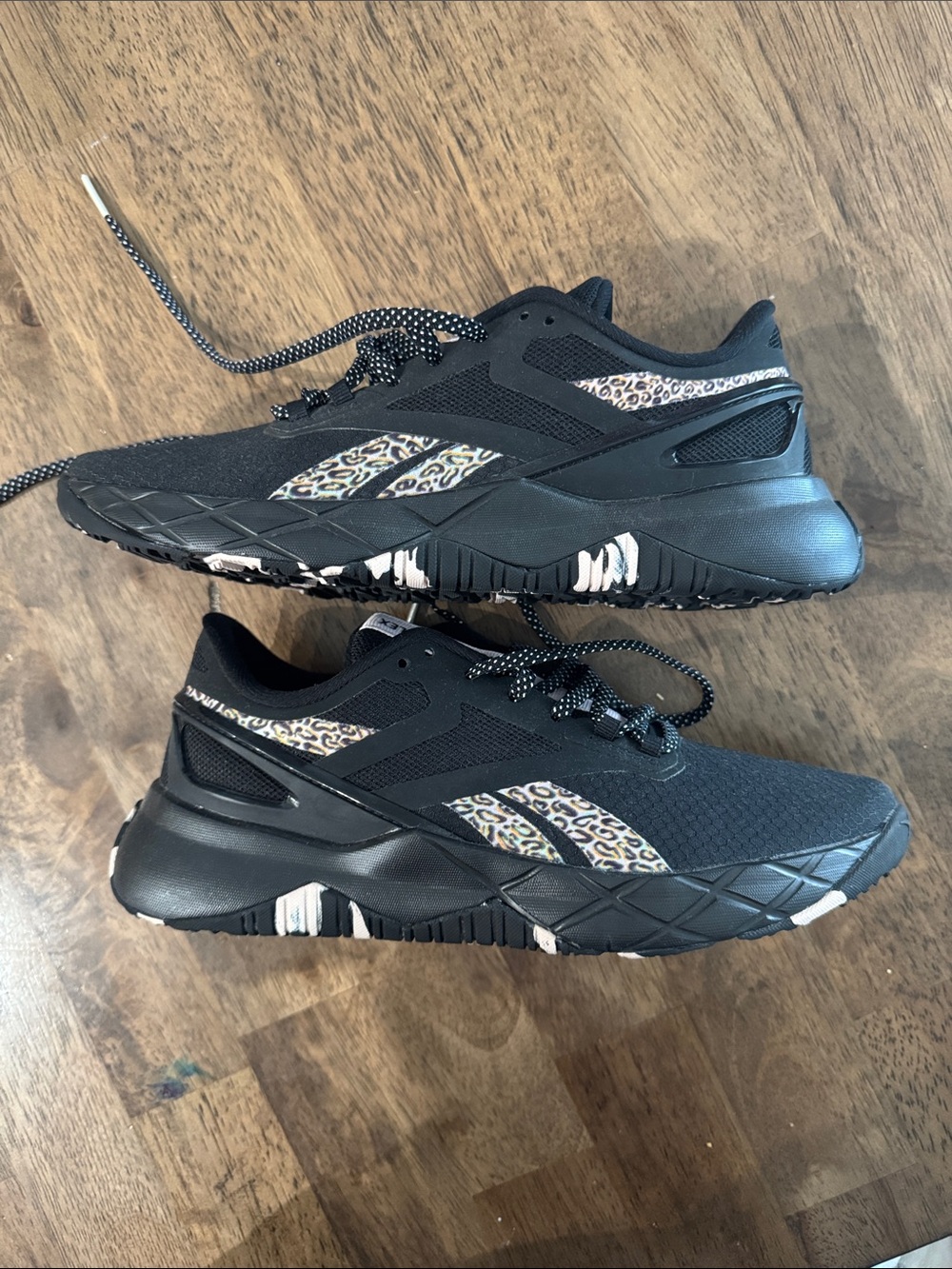 Reebok Women’s Nanoflex TR Trainers black W/cheetah print